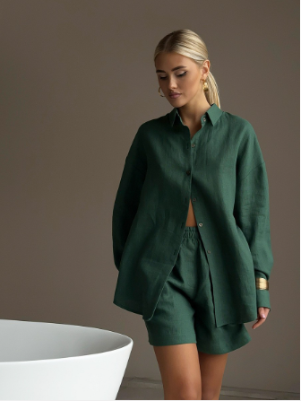 Women’s Cardigan & Shorts Set
