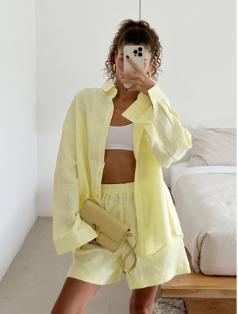 Women’s Cardigan & Shorts Set