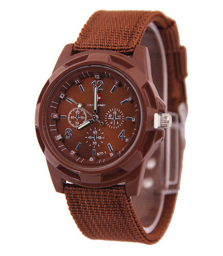 Nylon Woven Strap Watch, Electronic Sports Watch