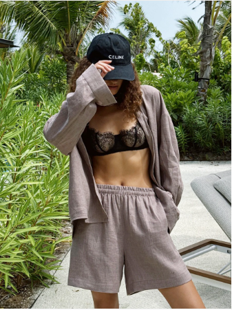 Women’s Cardigan & Shorts Set